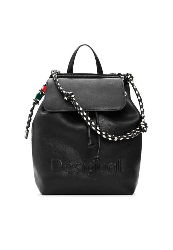 Desigual Plecak 26SAKP19 Czarny. Kolor: czarny. Materiał: skóra