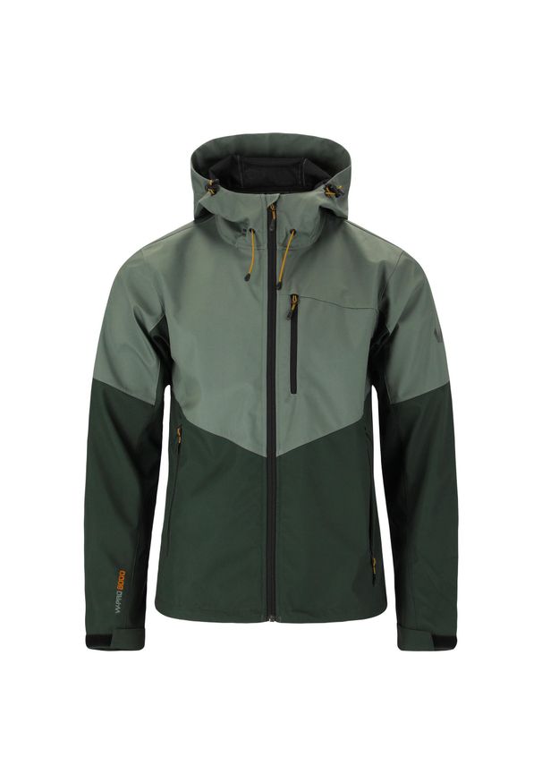Kurtka wodoodporna Whistler Rodney. Kolor: zielony. Materiał: softshell, materiał. Sport: turystyka piesza