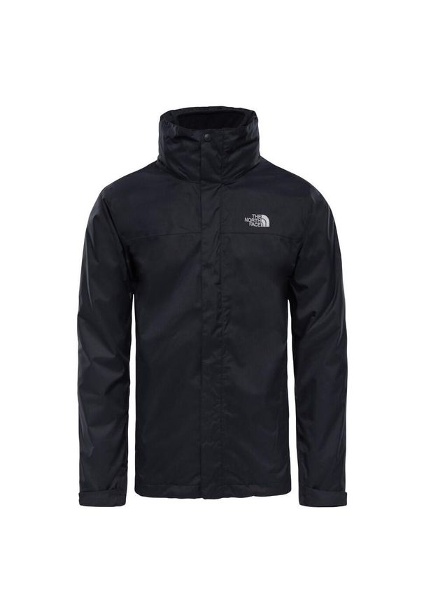 Kurtka uniwersalna męska The North Face M Evolve Ii Tri Jkt. Typ kołnierza: kaptur. Kolor: czarny. Materiał: syntetyk. Sport: turystyka piesza