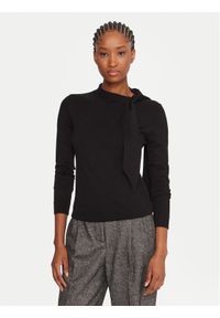 Marella Sweter Osaka 2525366061000 Czarny Regular Fit. Kolor: czarny. Materiał: wiskoza