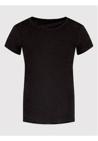 Sisley T-Shirt 3TNHL11A2 Czarny Regular Fit. Kolor: czarny. Materiał: bawełna