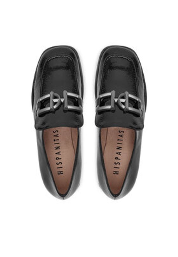 Hispanitas Półbuty HI254296 Czarny. Kolor: czarny. Materiał: skóra