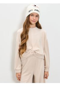 Sinsay - Bluza crewneck - beżowy. Kolor: beżowy #1