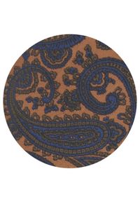 Krawat Męski - Angelo di Monti - Beż z Dużym Paisley. Kolor: wielokolorowy. Materiał: tkanina. Wzór: paisley. Styl: elegancki, wizytowy #3