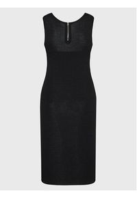 Glamorous Sukienka dzianinowa CK6708 Czarny Slim Fit. Kolor: czarny. Materiał: syntetyk #4