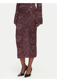 Liu Jo Spódnica ołówkowa WF6096 MA26S Fioletowy Slim Fit. Kolor: fioletowy. Materiał: bawełna #1