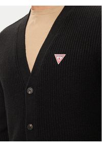 Guess Kardigan M4BR36 Z3HN2 Czarny Regular Fit. Kolor: czarny. Materiał: wełna, syntetyk