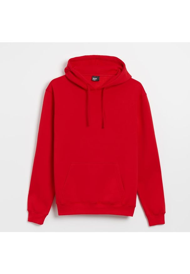 House - Bluza z kapturem regular fit czerwona - Czerwony. Typ kołnierza: kaptur. Kolor: czerwony