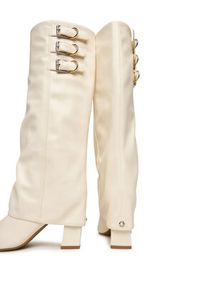 Guess Kozaki FLFGAR ELE11 Écru. Materiał: skóra #4