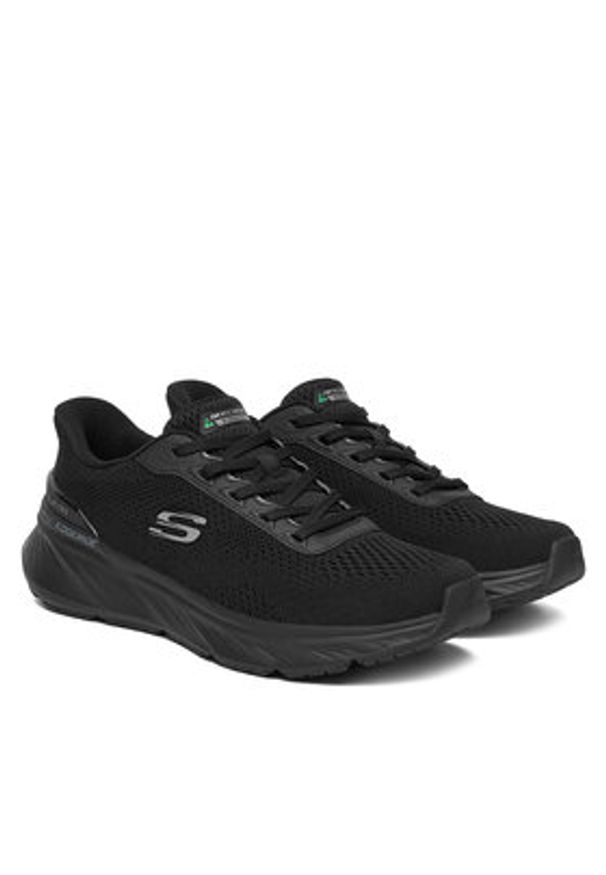 skechers - Skechers Sneakersy Edgeride 232846 BBK Czarny. Kolor: czarny. Materiał: materiał