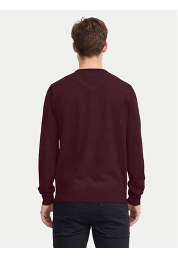 Blend Sweter 20717955 Bordowy Regular Fit. Kolor: czerwony. Materiał: syntetyk
