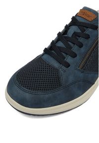 Rieker Sneakersy 16901-14 Granatowy. Kolor: niebieski. Materiał: materiał #3