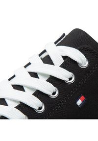 TOMMY HILFIGER - Tommy Hilfiger Trampki Low Cut Lace-Up Sneaker T3X4-32207-0890 S Czarny. Kolor: czarny. Materiał: materiał #4