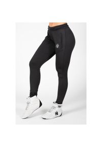 GORILLA WEAR - Cleveland Track Pants - czarne damskie spodnie treningowe. Kolor: czarny