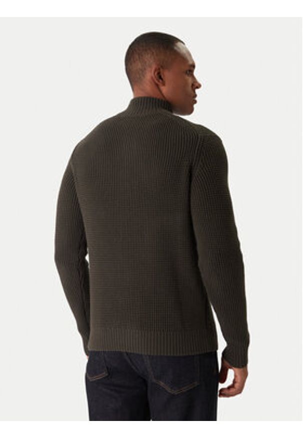 JOOP! Jeans Sweter Henrios 30047663 Zielony Modern Fit. Kolor: zielony. Materiał: bawełna