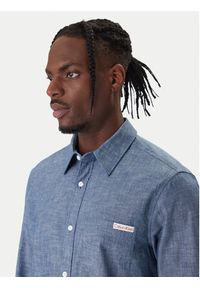 Calvin Klein Jeans Koszula Chambray Classic LV04RF109G Granatowy Regular Fit. Kolor: niebieski. Materiał: bawełna #2