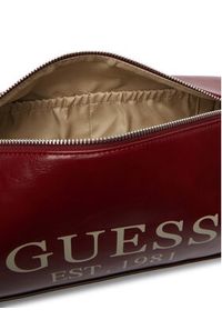 Guess Kosmetyczka Oslo PMOSVI P6310 Bordowy. Kolor: czerwony. Materiał: skóra #4