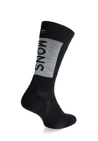 MONS ROYALE - Skarpety merino Mons Royale Atlas Snow Sock. Kolor: czarny. Sport: kolarstwo