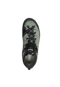 Buty trekkingowe męskie Aku Rock Dfs Mid Gtx. Wysokość cholewki: za kostkę. Zapięcie: sznurówki. Kolor: zielony, wielokolorowy. Materiał: materiał. Szerokość cholewki: normalna. Sport: turystyka piesza