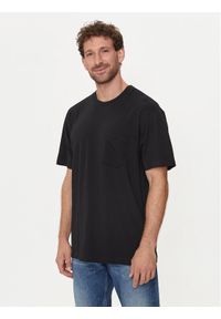 GAP - Gap T-Shirt 507947-08 Czarny Regular Fit. Kolor: czarny. Materiał: syntetyk, bawełna