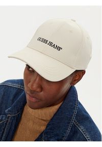 Guess Jeans Czapka z daszkiem M4BZ26 WF8V1 Écru. Materiał: materiał #3