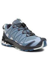 salomon - Buty Salomon Xa Pro 3D V8 W 412721 20 V0 Ashley Blue/Ebony/Opal Blue. Kolor: niebieski. Materiał: materiał