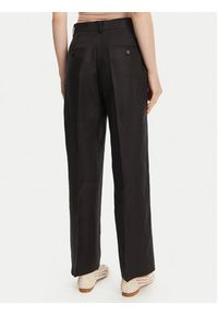 Weekend Max Mara Spodnie materiałowe Malizia 2515131052 Czarny Regular Fit. Kolor: czarny. Materiał: len #5