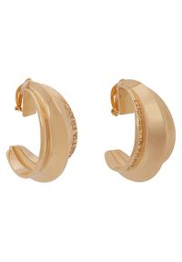 Elisabetta Franchi Klipsy OR-63B-51E2-V230 Złoty. Materiał: metalowe. Kolor: złoty