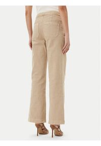 Morgan Spodnie materiałowe 251-PICHAK Beżowy Wide Leg. Kolor: beżowy. Materiał: bawełna #2