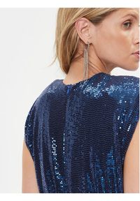 Rinascimento Sukienka koktajlowa CFC0116008003 Granatowy Regular Fit. Kolor: niebieski. Materiał: syntetyk. Styl: wizytowy #3