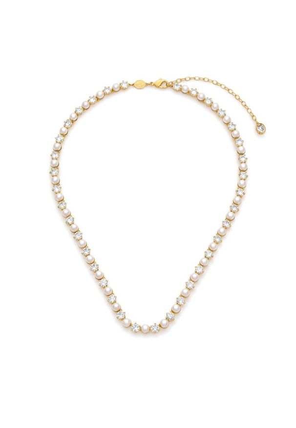 Swarovski Naszyjnik Matrix Tennis 5742039 Złoty. Materiał: złote. Kolor: złoty