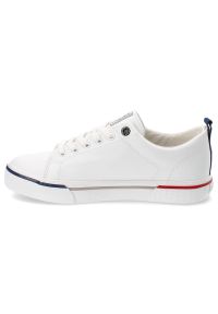 Big-Star - Białe Trampki Big Star Sportowe Obuwie Męskie. Kolor: biały. Materiał: skóra ekologiczna, jeans. Sezon: lato. Styl: sportowy #5