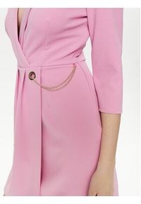 Rinascimento Sukienka koktajlowa CFC0019381002 Różowy Regular Fit. Kolor: różowy. Materiał: syntetyk. Styl: wizytowy
