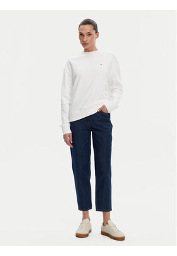 Calvin Klein Bluza K20K208092 Biały Regular Fit. Kolor: biały. Materiał: bawełna