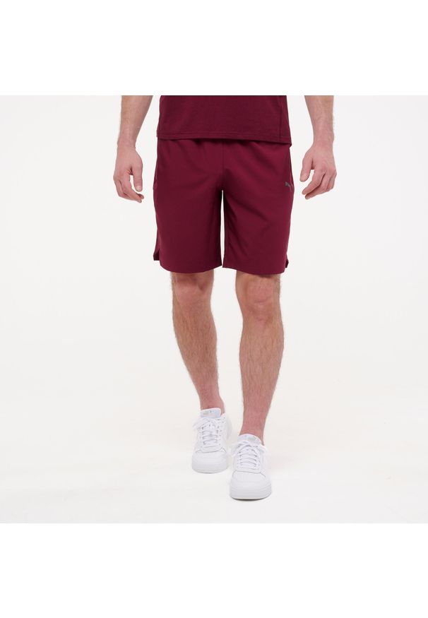 Spodenki fitness męskie Puma Active. Kolor: czerwony. Materiał: materiał. Sport: fitness