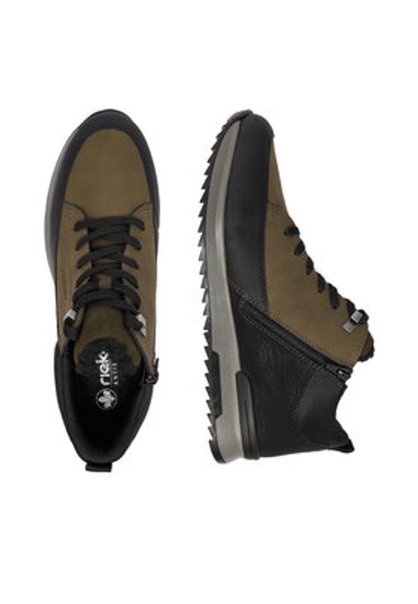 Rieker Sneakersy CEO-16125-54 Zielony. Kolor: zielony. Materiał: skóra