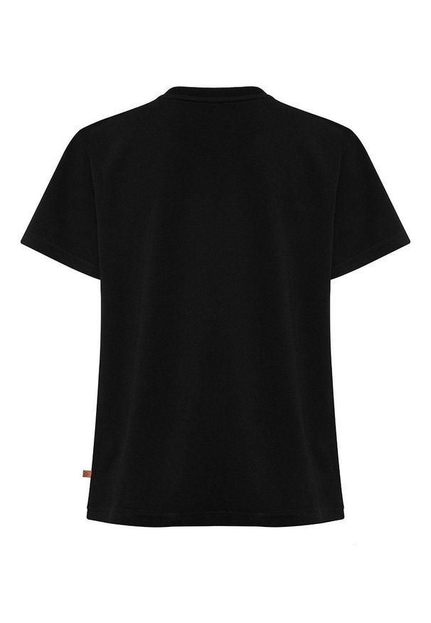 MUUV. - T-shirt Premium Basic. Okazja: na co dzień. Kolor: czarny. Materiał: bawełna, dzianina. Wzór: gładki. Styl: casual