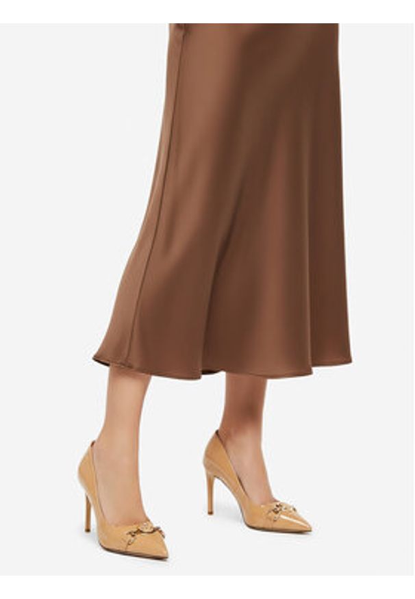 Eva Minge Szpilki EO-NOVA-1677-13-3 Beżowy. Kolor: beżowy. Materiał: skóra, syntetyk. Obcas: na szpilce