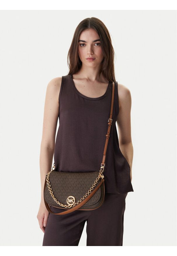 MICHAEL Michael Kors Torebka 30R6GY5S2B Brązowy. Kolor: brązowy. Materiał: skórzane