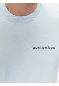 Calvin Klein Jeans Sweter Institutional Essentials Sweater J30J324974 Błękitny Regular Fit. Kolor: niebieski. Materiał: bawełna #6