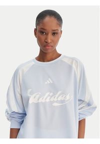 Adidas - adidas Bluzka House Of Tiro JY7639 Błękitny Loose Fit. Kolor: niebieski. Materiał: syntetyk #3