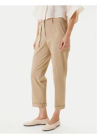 United Colors of Benetton - United Colors Of Benetton Spodnie materiałowe 4MVNDF08E Beżowy Regular Fit. Kolor: beżowy. Materiał: bawełna #1