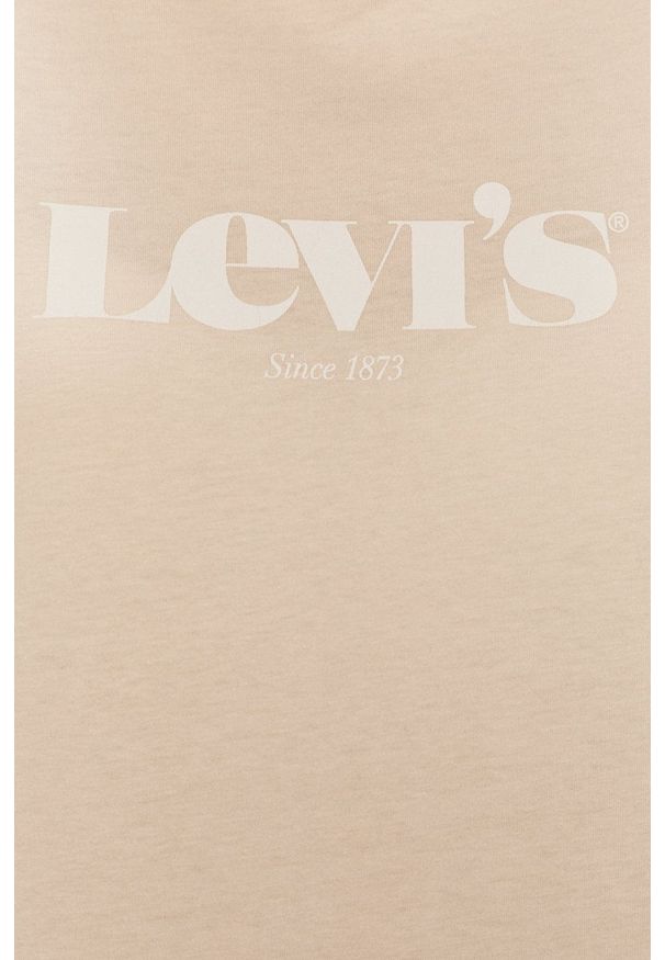 Levi's® - Levi's - T-shirt. Okazja: na co dzień, na spotkanie biznesowe. Kolor: różowy. Wzór: nadruk. Styl: biznesowy, casual