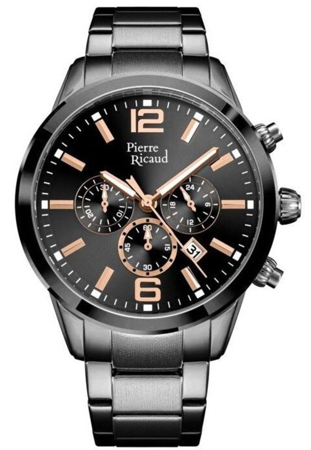 Zegarek męski Pierre Ricaud P97028.S1R6CH szary. Kolor: szary