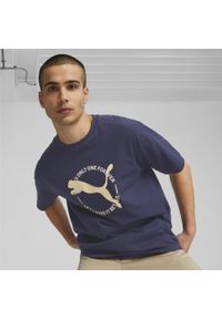 Koszulka męska Puma Better Sportswear Tee. Kolor: biały, wielokolorowy, czarny, niebieski