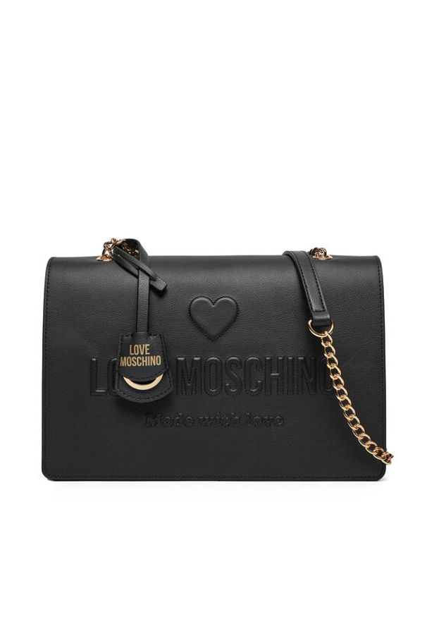 Love Moschino - LOVE MOSCHINO Torebka JC4113PP1ML1000A Czarny. Kolor: czarny. Materiał: skórzane