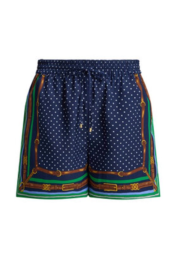 Lauren Ralph Lauren - LAUREN RALPH LAUREN Szorty materiałowe 200B20822001 Granatowy Regular Fit. Kolor: niebieski. Materiał: syntetyk