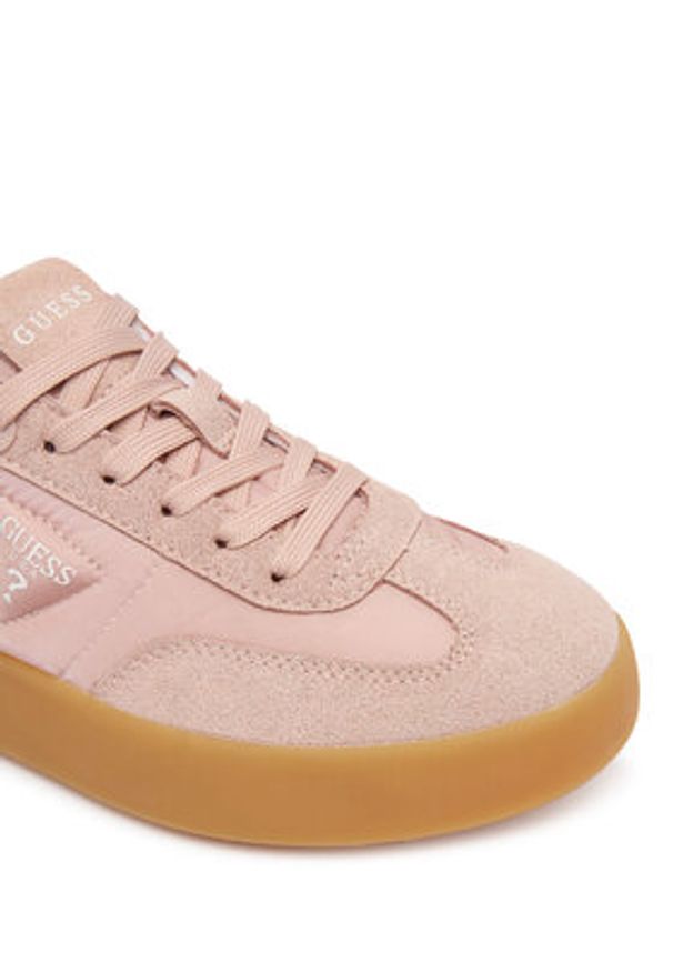 Guess Sneakersy FLPPAR FAB12 Różowy. Kolor: różowy. Materiał: skóra