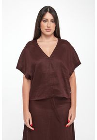 Ecoalf - Bluzka damska lniana Dora ECOALF. Materiał: len #2