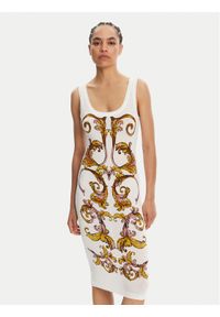 Versace Jeans Couture Sukienka codzienna 78HAO9P6 Biały Slim Fit. Okazja: na co dzień. Kolor: biały. Materiał: wiskoza. Typ sukienki: proste. Styl: casual